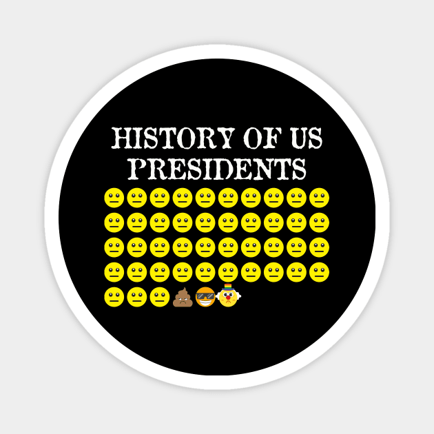 History of US Presidents | Anti Biden Democrat Liberal Magnet by MerchMadness